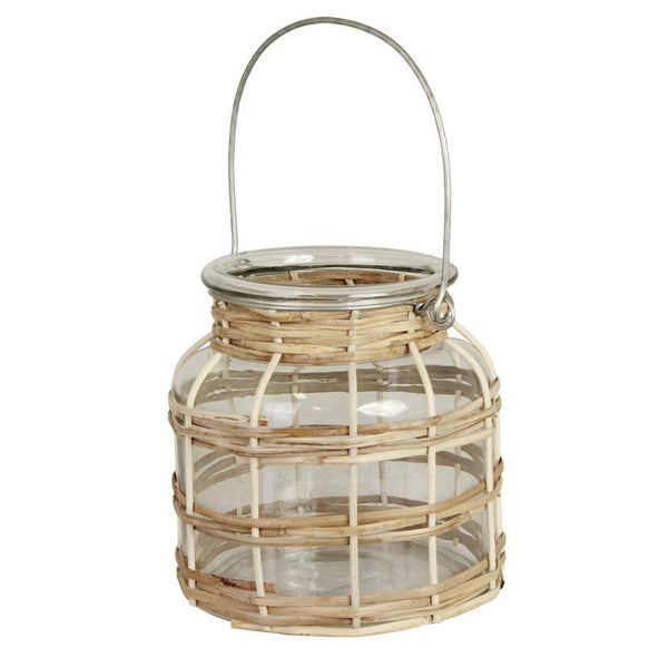 Strömshaga Windlicht Tova mit Henkel, Transparent