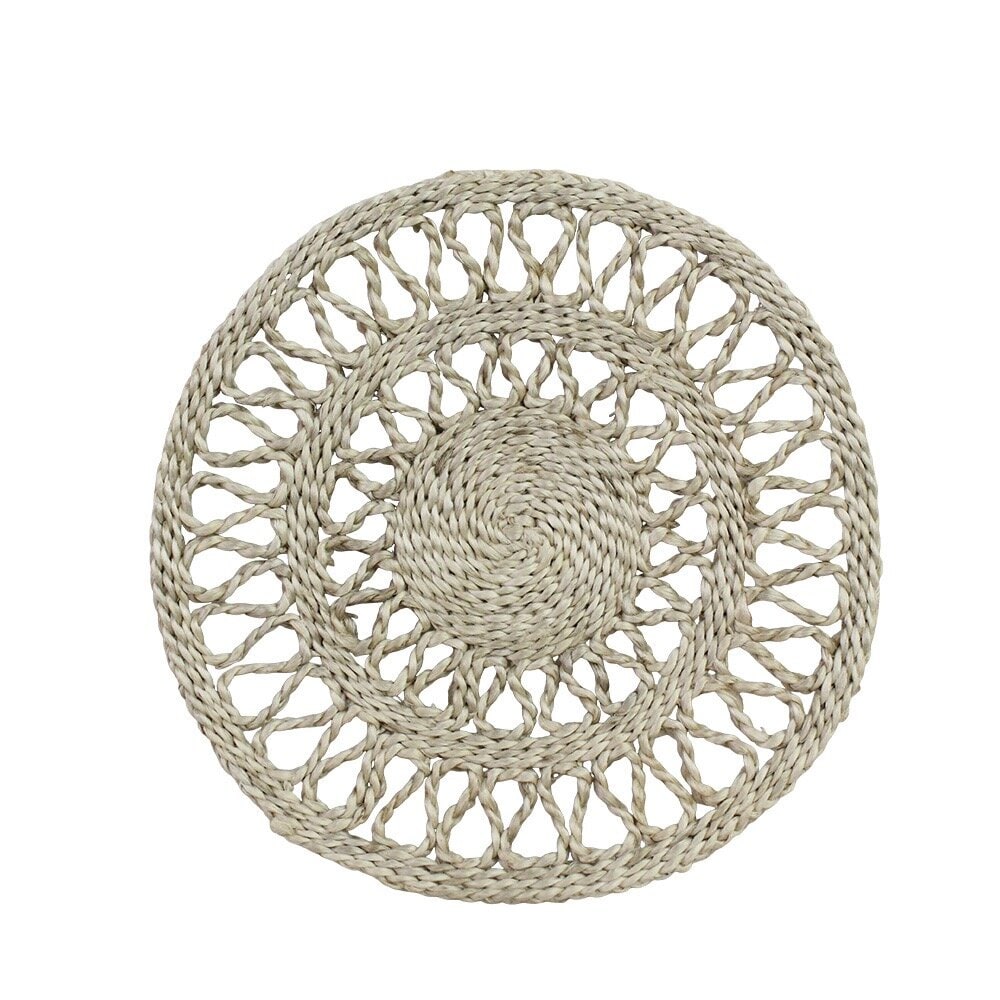 Strömshaga Topfuntersetzer Emma aus Jute, Cremeweiß, Ø 21,5 cm