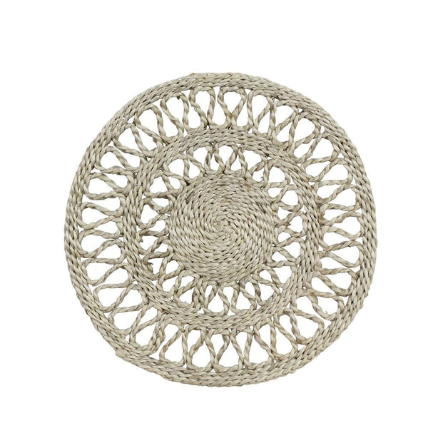 Strömshaga Topfuntersetzer Emma aus Jute, Cremeweiß, Ø 21,5 cm